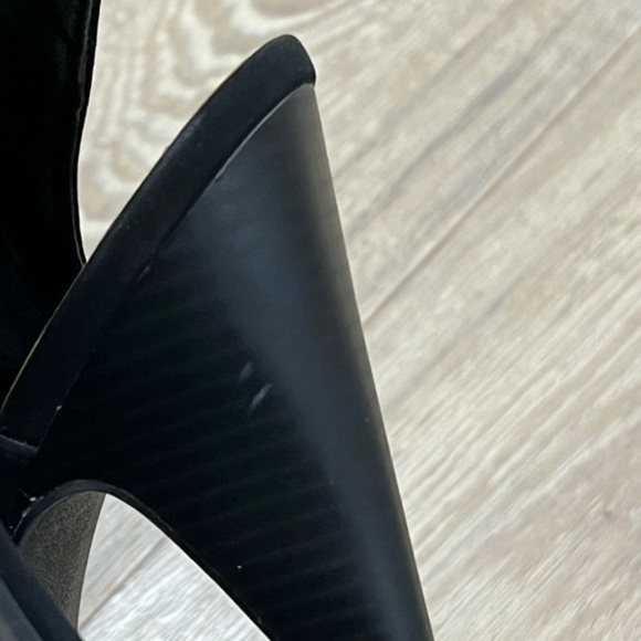 Hot Tomato Black Cage Cone Heel Sandals - Picture 7 of 16